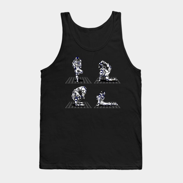 Space Astronaut Yoga Poses Tank Top by underheaven